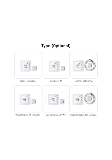 Leezsing 3a Su Isıtma Termostatı Lcd Dokunmatik Ekranlı Dijital Isıtma Termostatı Hafta Programlanabilir Akıllı Sıcaklık Kontrol C-158