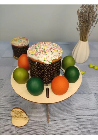 Woodiks Paskalya Yumurtaları Ve Paskalya Çöreği Standı 152009295 Bej