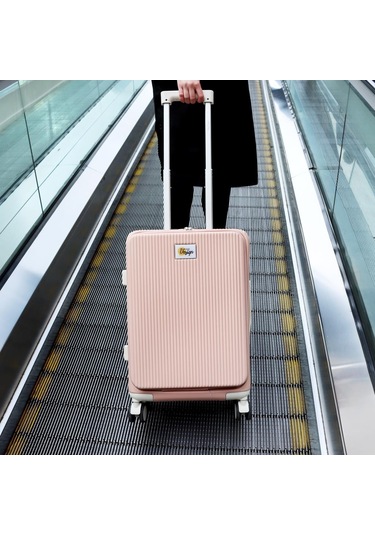 Biggdesign Moods Up Ön Bölmeli, Bardaklık Ve Usb Girişli Kabin Boy Valiz 20" Pembe