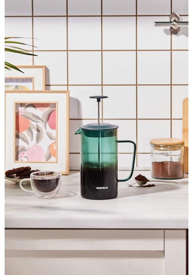 Karaca Valentina Borosilikat Cam French Press 1000 ml Green