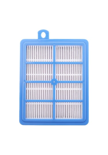 Konesam Philips Ve Electrolux Süpürgeler İçin Yıkama Eliyebilen Hepa Filtre - 0.3 Mikron Partikül Engelleyici, Motoru Korur, Yenilenebilir - Mavi Beyaz 1 Adet