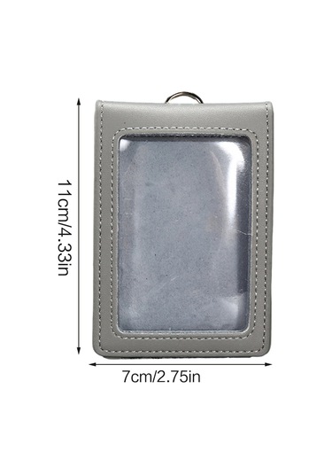 Deri Kimlik Kartı Tutucu Kartvizitlik Şeffaf Pencereli Kart Koruyucu Çanta Diğer