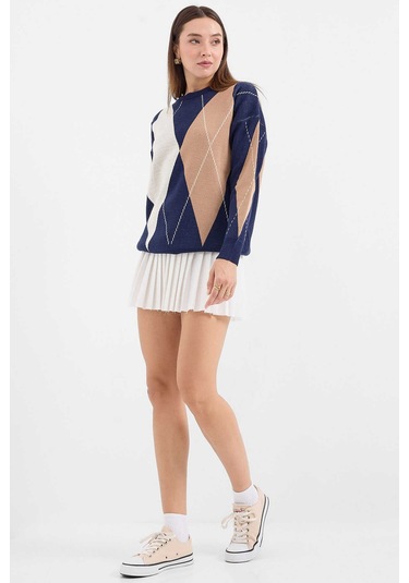 Gabria Baklava Desen Kazak Laci - Ekru