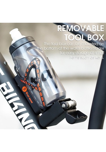 West Bıkıng Bisiklet Çok Amaçlı Şişe Tutucu Lastik Kolu Alet Kutusu Siyah Beyaz Siyah - Beyaz