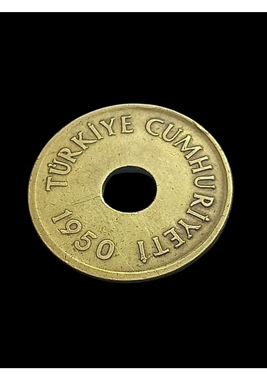 1949 1 Kuruş Madeni Koleksiyon Türk Lirası Hobi Antika Nümismatik