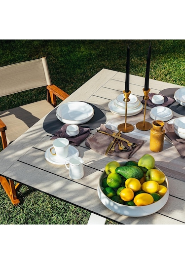 Sufi 12 Kişilik Yemek Takımı 55 Parça Altın