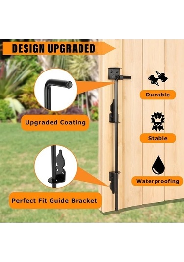 Besthome1 Dream011 18 Inç Siyah Çelik Yer Anchörü Kapı Kilit