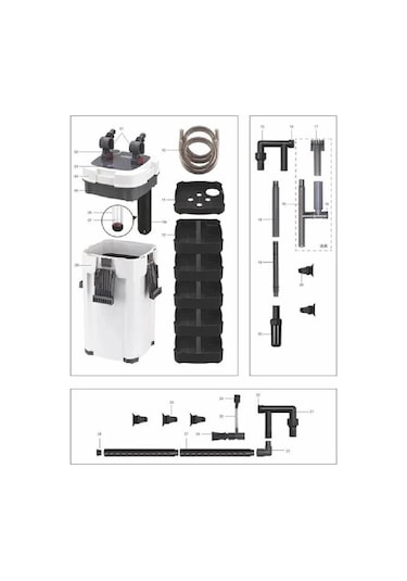 Sobo 903f Uv Lambalı Dış Filtre 9w 1000l/s