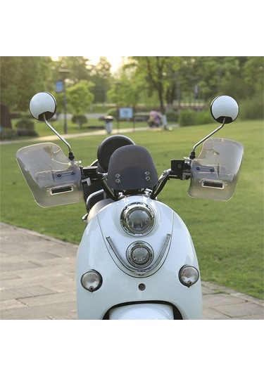 Pazly Genel Motosiklet El Koruyucu - Rüzgar/yağmur Dayanıklı Pvc Kalkan 38x26x22 Cm