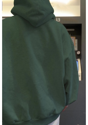Erkek Gonna Say Baskılı Oversize Sweatshirt Siyah
