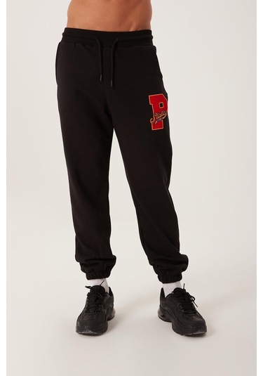 Polo State Erkek Jogger 3 İplik Eşofman Altı Siyah