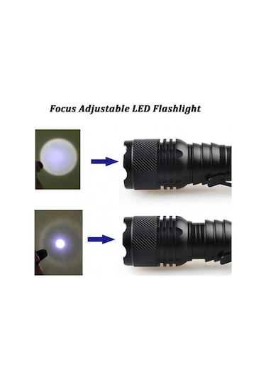Şarjlı Mini Led El Feneri Cree Led 500 Lumens Çok renkli