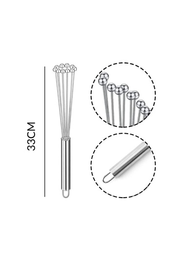 Büro Ev Ofis Mutfağı İçin Boncuk Uçlu Karıştırıcı Palanmaz Çelik Çırpıcı Aparat Diğer