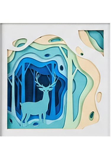 Aurora Layered Art - Doğa Silüeti Duvar Tablosu