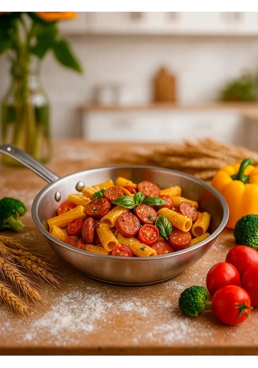 Grett Paslanmaz Çelik Tava 22 Cm 399519900 Gri