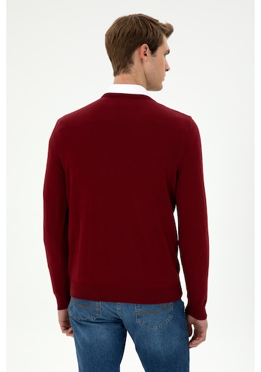 U.s. Polo Assn. Erkek Bordo Kazak /triko 50294764-vr014 Bordo