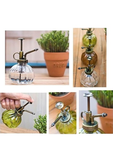 Pazly Yeşil Suntek Sulama Şişe Pot Çiçek Bitki Bahçe Antik Ku