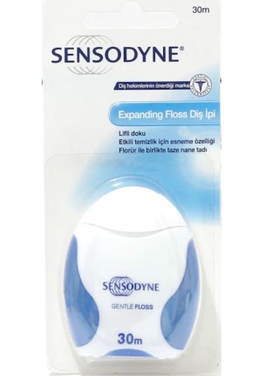 Sensodyne Expanding Gentle Floss Nane Aromalı Diş İpi 30 M