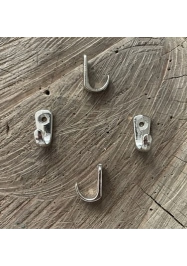 Dmr Dekoratif 2cm Mini Askı Nikel Renk Mini Kanca Tesbih Askısı 12 Adet 2cm Krom