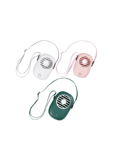 Ykd Store Wx616 Mini Asma Boyun Fan Usb Öğrenci Ofisi El Taşıyıcı Fan Kqm6ch Yeşil