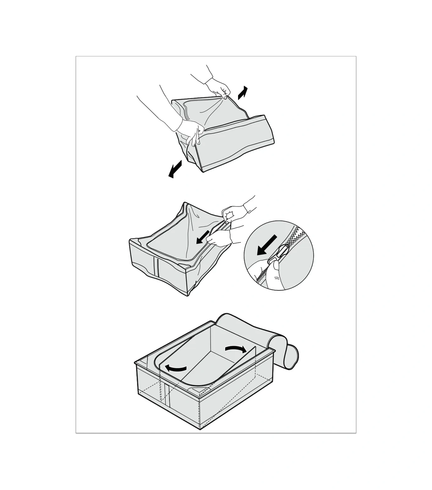 Ikea Skubb Organizer Depolama Ikea 264973677 Gri