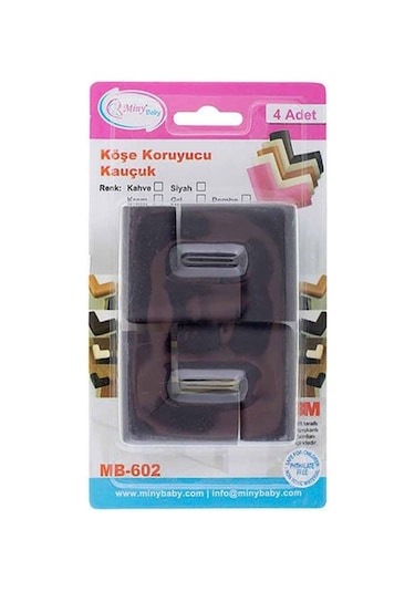 Miny Baby Dörtlü Kahve Köşe Koruyucu