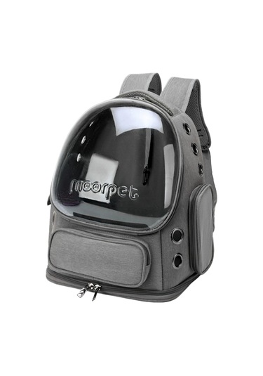 Crosswing Uzay Evcil Hayvan Kabini Çift Omuzlu Kedi Sırt Çantası-gri