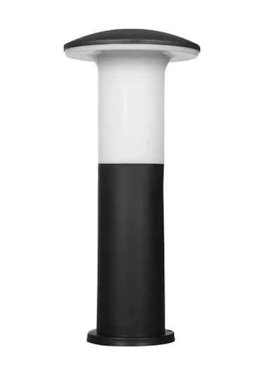 Mantar 41 Cm 9w Beyaz Led Ampullü Takım Bahçe Ve Yol Aydınlatma Siyah