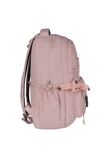 Relaxion Suya Dayanıklı Klinkır Kumaş 9 Bölmeli Geniş Hacimli Okul Günlük Spor Seyahat Sırt Çantası Pudra