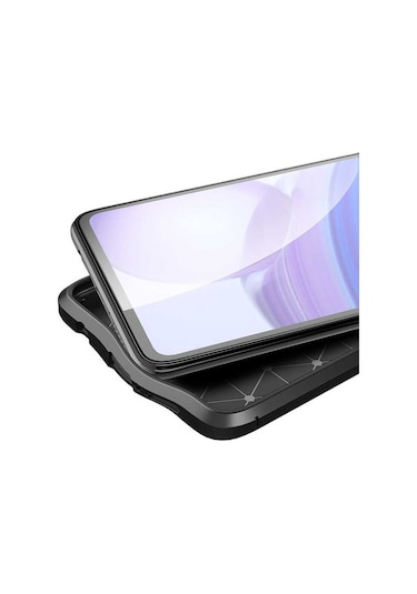 Xiaomi Poco X3 Pro Kilif Lens Koruma Deri Görünümlü Silikon Kapak 493893794