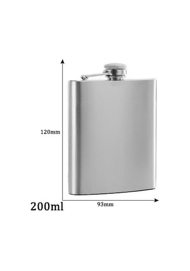 1 Adet Taşınabilir Paslanmaz Çelik Cep Şişesi Flagon Viski Karaf Deri Kılıf Şişe + Huni Seyahat Turu Drinkware Şarap Bardağı 200 Ml