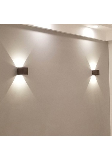 Shineyee Siyah 6w Led Kubik Duvar Lambası - Aydınlatma Açısı Ayarlanabilir - Isıklı Işık - Modern Oturma Odası Yatak Odası Dış Cephe Dekorasyonu Diğer