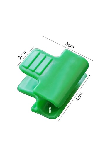 Lemestar Serit Sabitleyici Klip 40x30mm 11mm Çap - Yeşil - Isı Direnci -30 C/+60 C - Uv Koruma - 30 Adet Paket