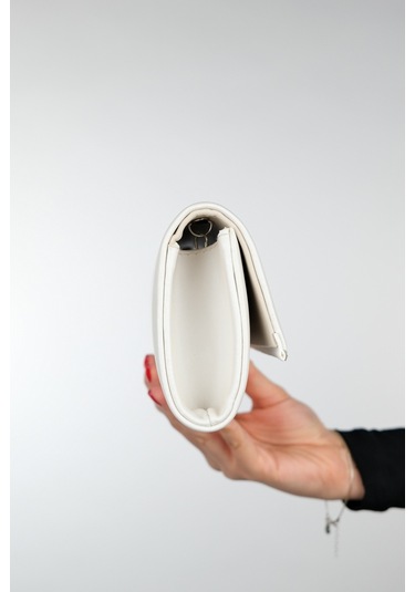 Marıa Sedef Saten Taşlı Kadın Abiye Çanta Sedef