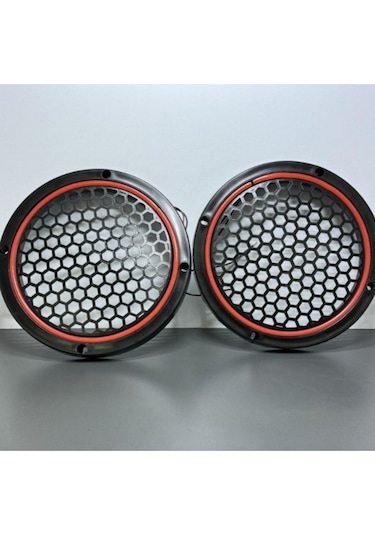 20 Cm Petek Desenli Neon Mid Kasnağı Kırmizi Takım