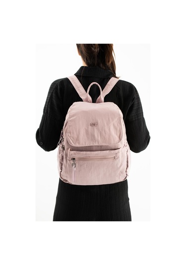 Yumuşak Dokulu Ultra Hafif, Esnek Ve Su Geçirmez Polyamid Kumaş Sırt Çantası Pembe Model: 571-13-14B
