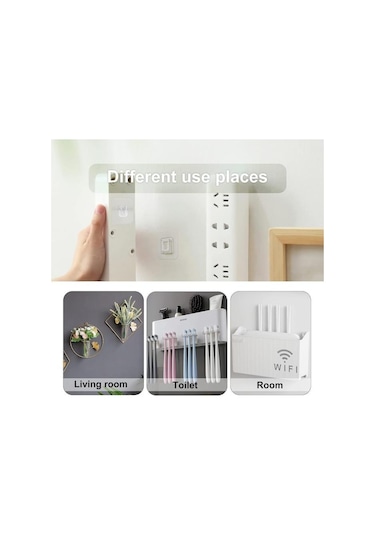 Mithra Life 5 Adet Çift Taraflı Yapışkanlı Eşya Sabitleme Askısı Mıt1107 Şeffaf