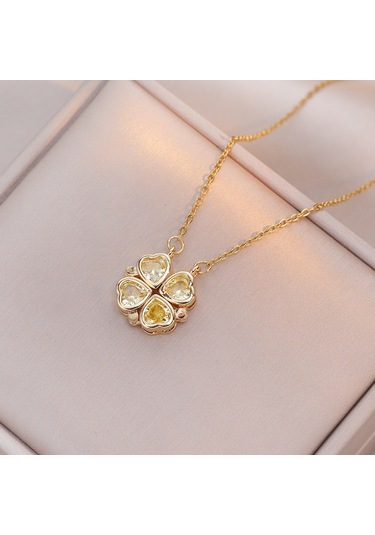 Bayan Kolye: Moda Estetiği Titanyum Çelik Kolye No.415 Çok REnkli