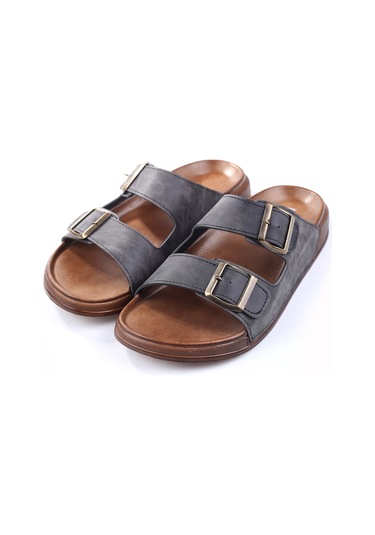 Papuç Sepeti 54201 Anatomik Rahat Taban Erkek Günlük Terlik Gri