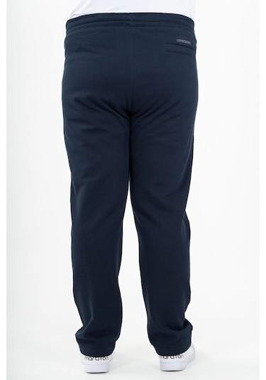 Maraton Sportswear Büyük Beden Erkek Düz Paça Basic Lacivert Eşofman Altı 22371-Lacivert