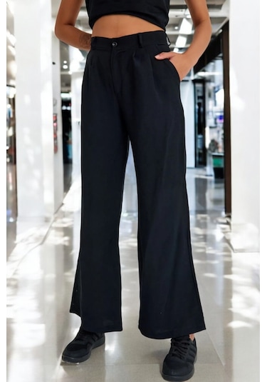 Yazlık Rahat Alt Üst Kolsuz İkili Keten Takım siyah