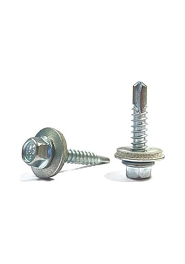 5.5x38 Dın 7504k Altıköşe Pul Başlı Matkap Uçlu Çatı Trapez Vidası 20 Adet