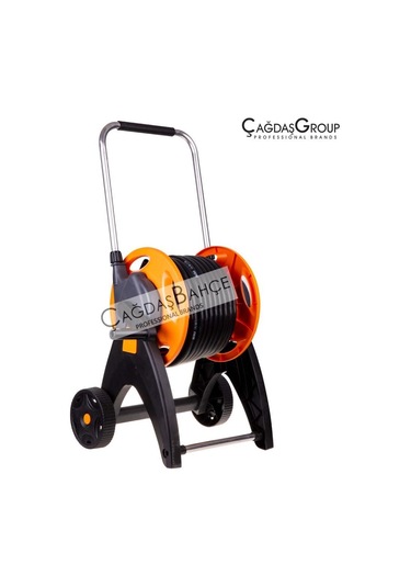 Gf 5774 Bahçe Sulama Hortumu Makarası Tekerlekli Teleskobik 25 M