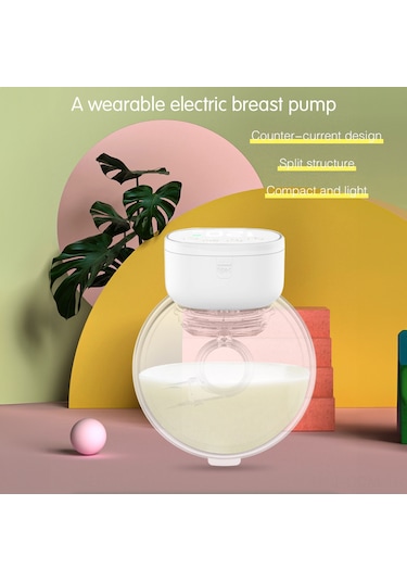 Qingmipy Kablosuz Emzirme Pompası - My-376, 180ml Kapasiteli, 9 Kademeli Emme, 3 Modlu, Sessiz Ve Taşınabilir Beyaz Model