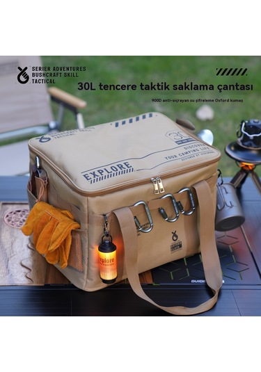 Jian Fan Saha Taktik Saklama Çantası Büyük Kapasiteli Yeşil Black