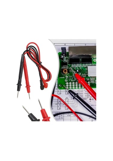 Koodmax Multimetre Probu 1000v 10a Test Ölçüm Probu Voltmetre Avometre Kablosu - Prob Kablo