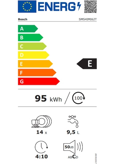 Bosch SMS4IMI62T 6 Programlı 14 Kişilik Bulaşık Makinesi