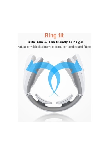 Novahub Boyun Masaj Aleti Elektromanyetik Şok Darbeli Servikal Fizyoterapi Aleti Isıtma Fonksiyonlu-562 Kolay Kullanım Çok Renkli