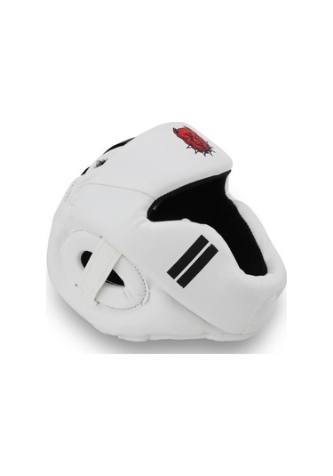 Titan Sport Yüz Korumalı Boks Kaskı , Beyaz Pitbull Desenli Model Çok Renkli