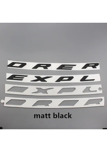 Mat Gümüş-1x 3d Explorer Sabit Harfler Hood Amblem Krom Logo Rozeti Etiket 2011 2012 2013 2014 2015 2016 Ford Explo